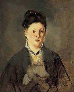 Edouard Manet Full face Portrait of Manets Wife china oil painting artist